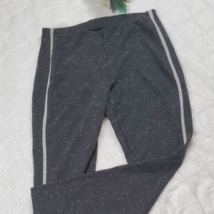 Lou and Grey Space Dye Black Leggings with Side St